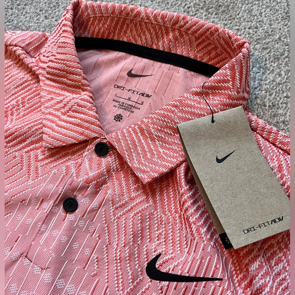 Nike Other - NWT Mens Nike Dri Fit Advantage Textured Golf Polo Shirt NWT Size Large